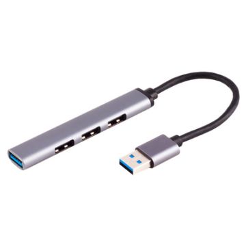 shiverpeaks Hub BASIC-S USB-A 3.0, 4 connexions, ALU, mince