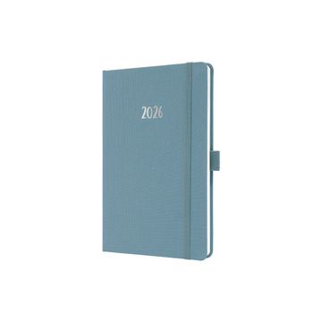 sigel Agenda de poche Jolie Feel 2026, textile, A5, bleu