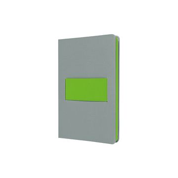 sigel Carnet Linescape, A5, ligné, gris / vert fluo