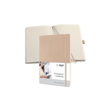 sigel Carnet de notes Conceptum, A4, ligné, beige