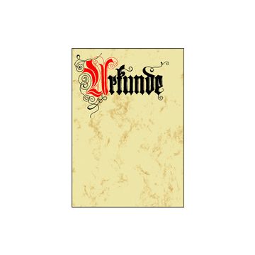 sigel Design-Papier, DIN A4, Motiv "Urkunde Calligraphie"