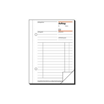 sigel Formularbuch "Auftrag", A5, 2 x 40 Blatt, SD