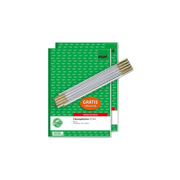 sigel Formularbuch "Bautagebuch", A4, + GRATIS Zollstock