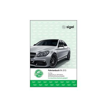 sigel Formularbuch "Fahrtenbuch Pkw", A5, 32 Blatt