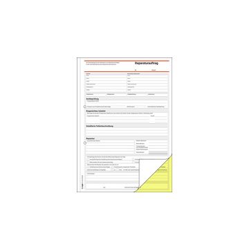 sigel Formularbuch "Reparaturbuch", A4, 2 x 40 Blatt, SD