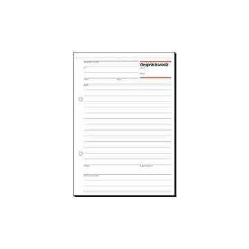 sigel Gesprächsnotizblock "Gesprächsnotiz", A5, 50 Blatt