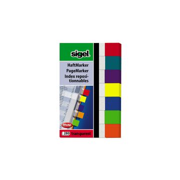 sigel Marque-page repositionnable Transparent mini, 50x12 mm