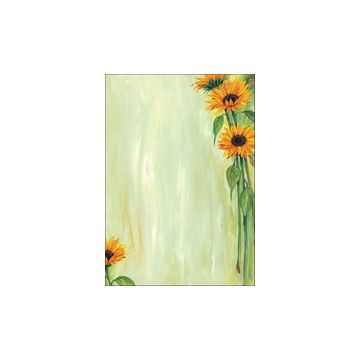 sigel Papier à motif, A4, 90 g/m2, motif "Sunflower"