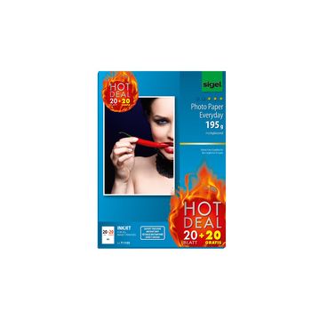 sigel Papier photo Jet d'encre Everyday "HOT DEAL", A4