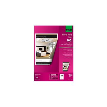 sigel Papier photo, A4, 200 g/m2, glossy recto-verso