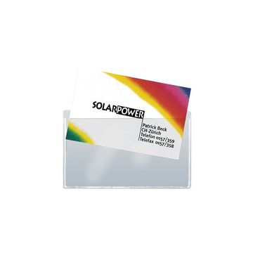 sigel Pochette pour cartes de visite, en PP, autocollant