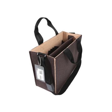 sigel Sacoche en feutre Desk Sharing Bag Bicolor M, marron