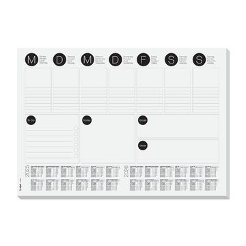 sigel Sous-main bloc papier, A3, noir/blanc