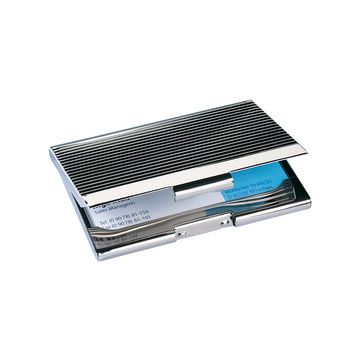 sigel étui de cartes de visite chromé, argent brillant