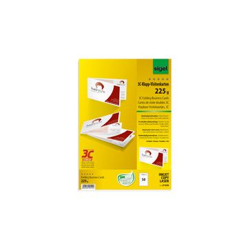 sigel cartes de visite doubles 3C, 90/180 x 55 mm, extra