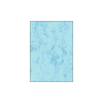 sigel papier marbré, A4, 200 g/m2, carton prestige, bleu