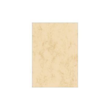 sigel papier marbré, A4, 90 g/m2, papier fin, beige