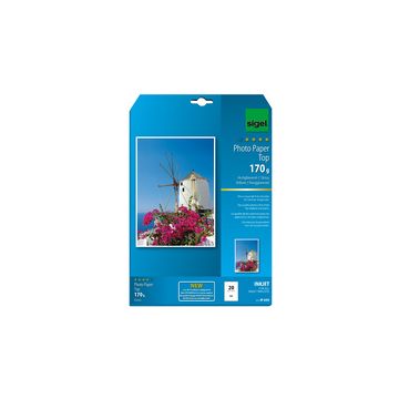 sigel papier photo jet d'encre Top, A4, brillant, 125 g/m2
