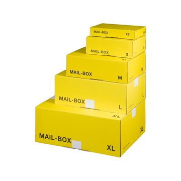 smartboxpro Carton d'expédition MAIL BOX, taille: M, jaune x20