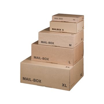 smartboxpro Carton d'expédition MAIL BOX, taille: M, marron x20