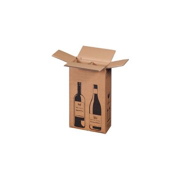 smartboxpro Cartons d'expédition pour 2 bouteilles x10