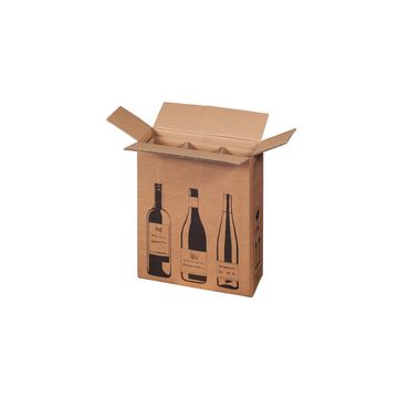 smartboxpro Cartons d'expédition pour 3 bouteilles x10