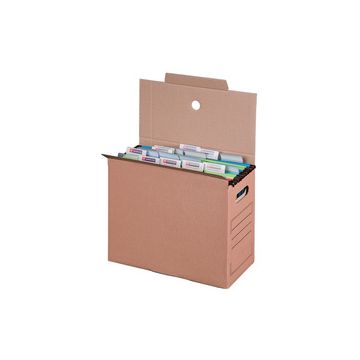 smartboxpro Collecteur de dossier suspendu, marron, (l)160mm x10