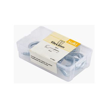 suki. Crochet pour corde à linge, 80x5,2x26 mm, contenu: 10