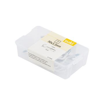 suki. Crochet pour tableau, droit, 40 x 3,0 mm, galvanisé,