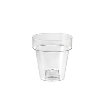 tera Pot de fleurs "Porto 16", transparent