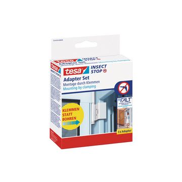 tesa Adaptateur pour moustiquaire de porte ALU FALT, blanc