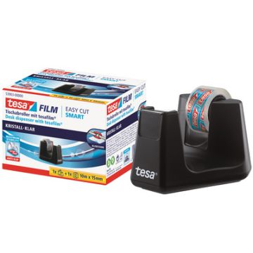 tesa Dévidoir de bureau Smart ecoLogo, équipé, noir