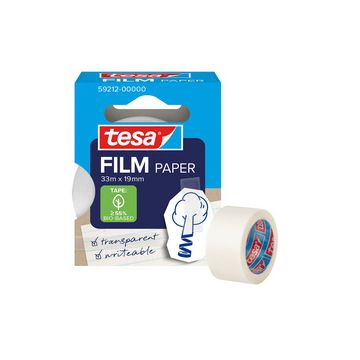 tesa Film PAPER, transparent, 19 mm x 33 m