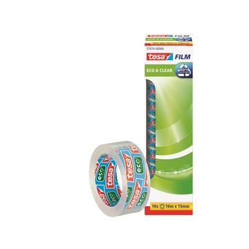 tesa Film Ruban adhésif Eco & clear,15 mm x 10 m,transparent