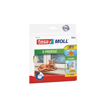 tesa MOLL CLASSIC Calfeutrage caoutchouc Profil E, marron