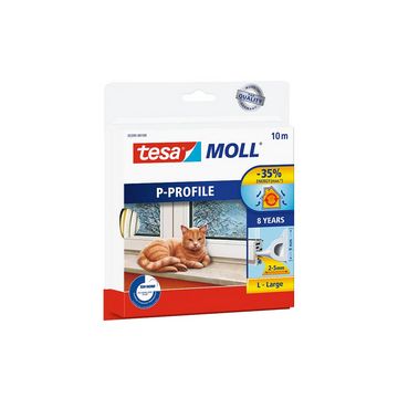 tesa Moll CLASSIC Calfeutrage caoutchouc profil P, blanc