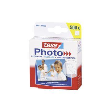 tesa Photo Pastilles adhésives pour photos, blanc, fixation