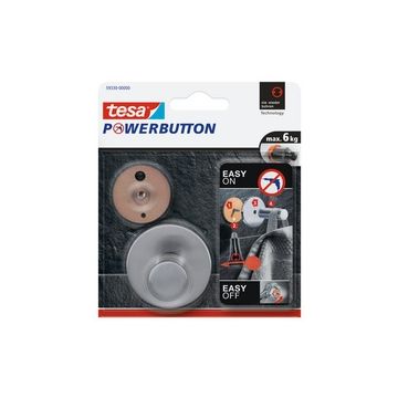 tesa Powerbutton Crochet adhésif Classic, rond