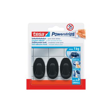 tesa Powerstrips Crochet adhésif SMALL oval rectangulaire