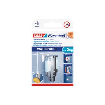 tesa Powerstrips Pastille adhésive LARGE WATERPROOF, blanc