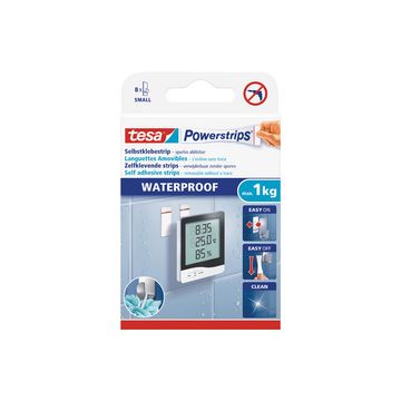tesa Powerstrips Pastille adhésive SMALL WATERPROOF, blanc