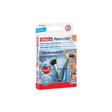 tesa Powerstrips TRANSPARENT, fixation: max. 1,0 kg
