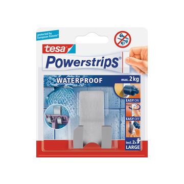 tesa Powerstrtips Support pour rasoirs "WAVE" WATERPROOF