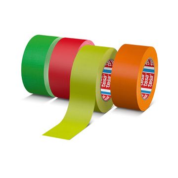 tesa Ruban adhésif 4671 Fluo, 25 mm x 25 m, jaune fluo