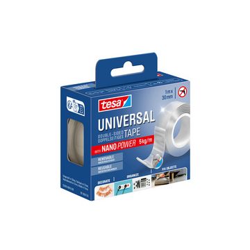 tesa Ruban adhésif double face NANO POWER, 30 mm x 1 m