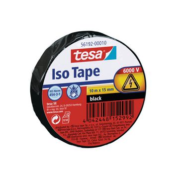 tesa Ruban isolant ISO TAPE, 15 mm x 10 m, rouge