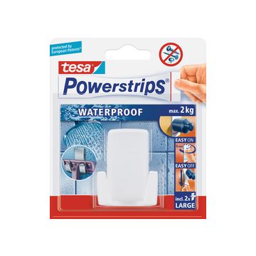 tesa Support pour rasoirs Powerstrips "WAVE", en plastique