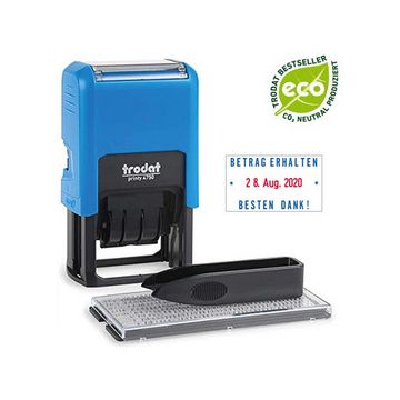 trodat Datumstempel Printy 4.0 4750 Typo Set, blau