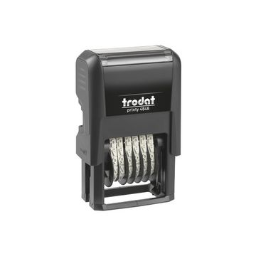 trodat Tampon numéroteur Printy 4.0 4846, 6 chiffres, noir