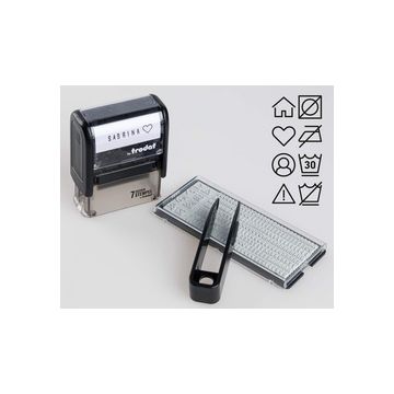 trodat Textilstempel-Set "7 Sachen Stempel", schwarz